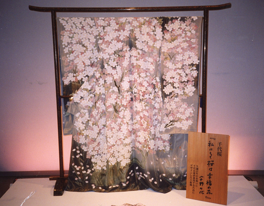 <span>6. </span>着物のデザイン、桜